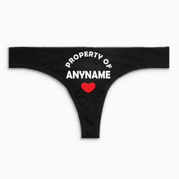 Personalised Property Of Thong