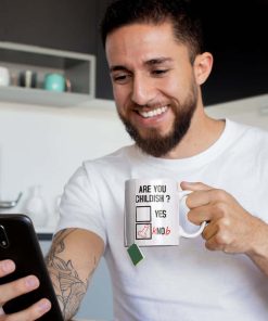 Are You Childish Knob Mug