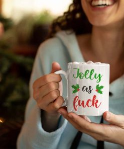 Jolly As Fuck Mock Christmas Gift Mug