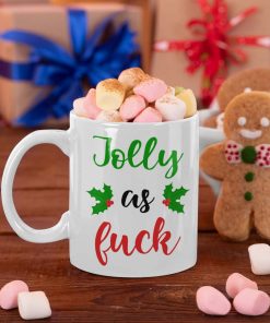 Jolly As Fuck Mock Christmas Gift Mug