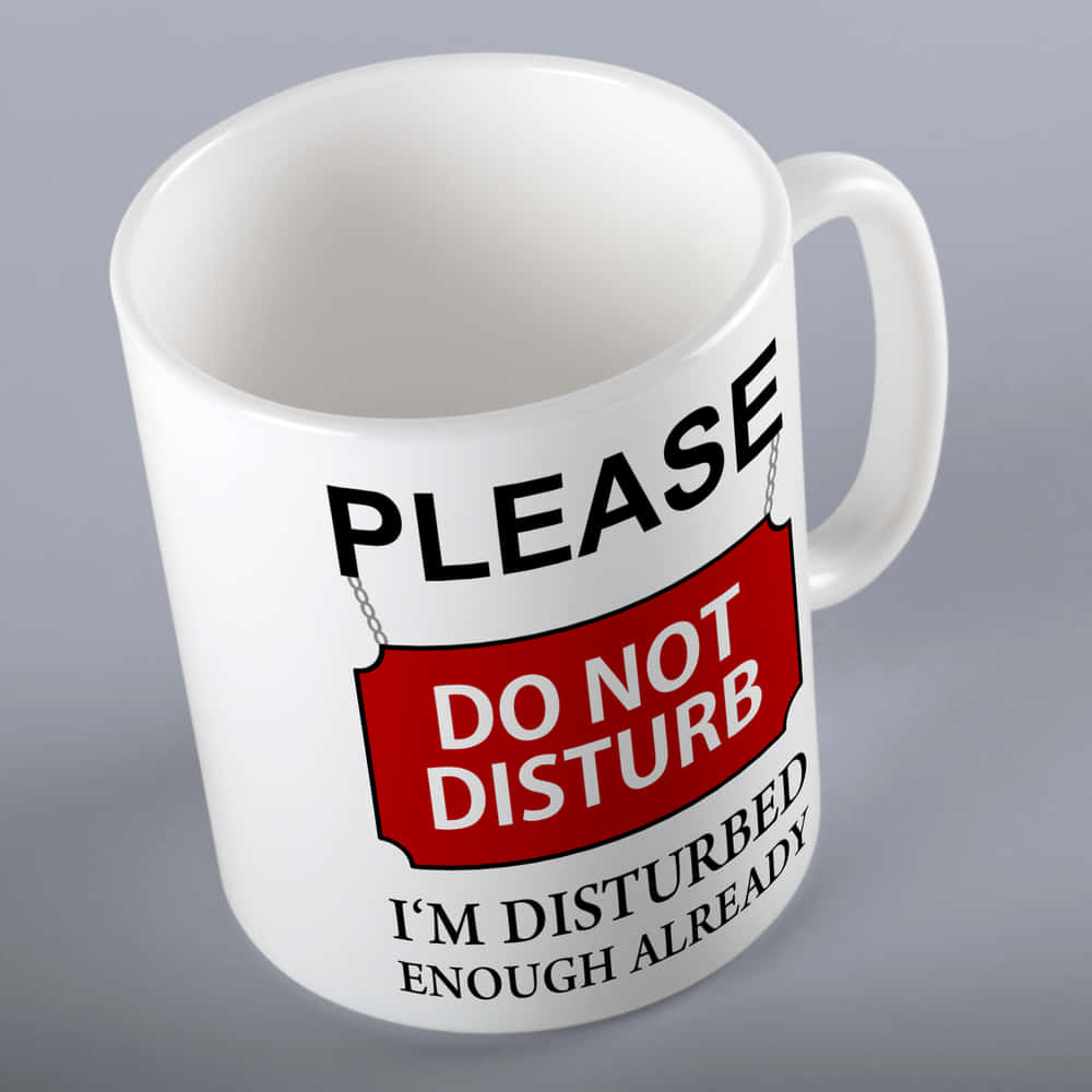 Please Do Not Disturb Funny Mug